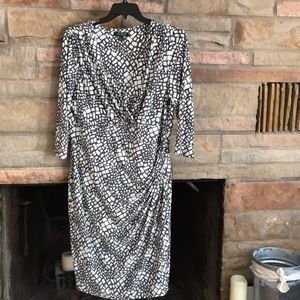 LAUREN Ralph Lauren Dress in Gray/White